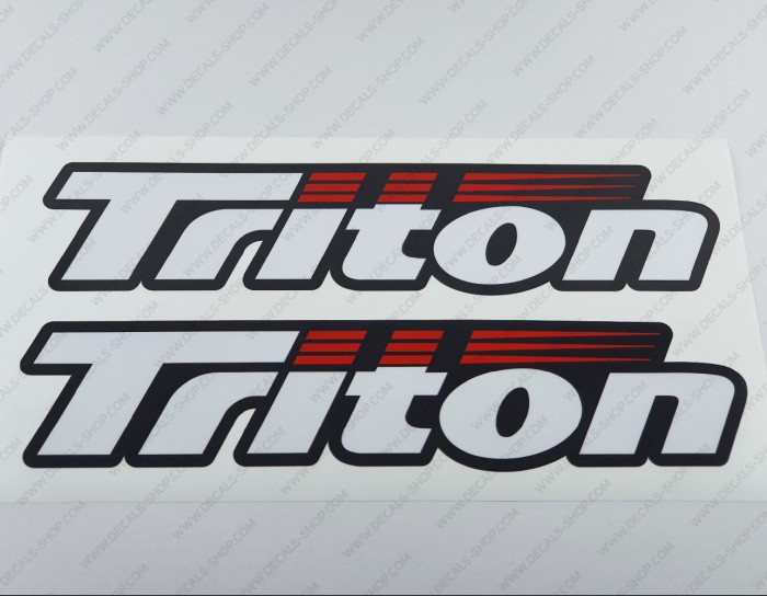 Triton Boat Logo V2 Decal Set of 2 x 17" Triton Boat Logo V2 Decal Set of 2 x 17"